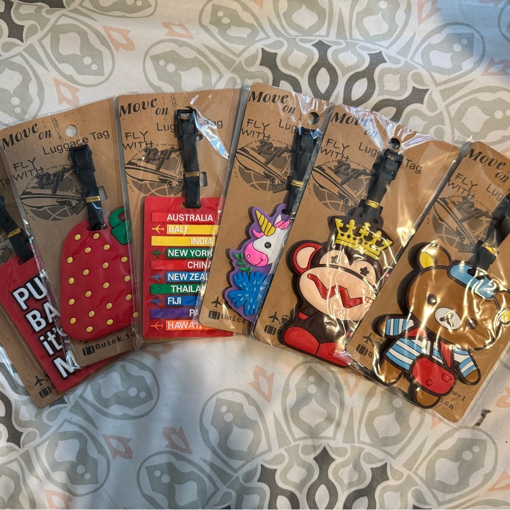 Colorful Luggage Tags Set